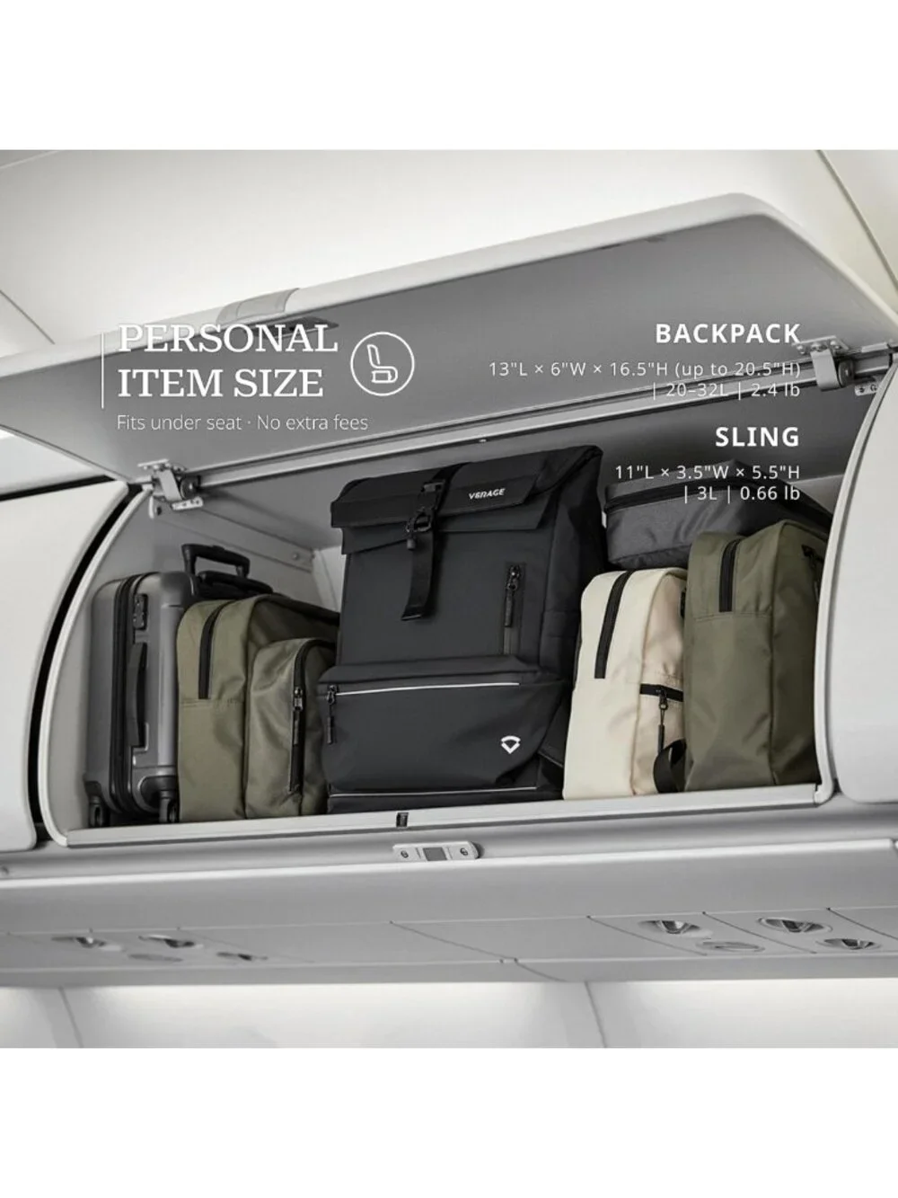 Expandable Water-Resistant 2-in-1 Laptop Backpack & Sling Bag for Travel